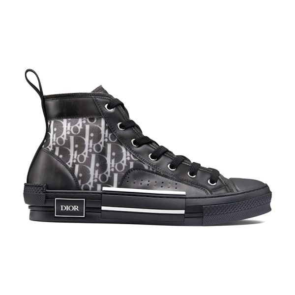 Dior B23 High Top Canvas Oblique Black