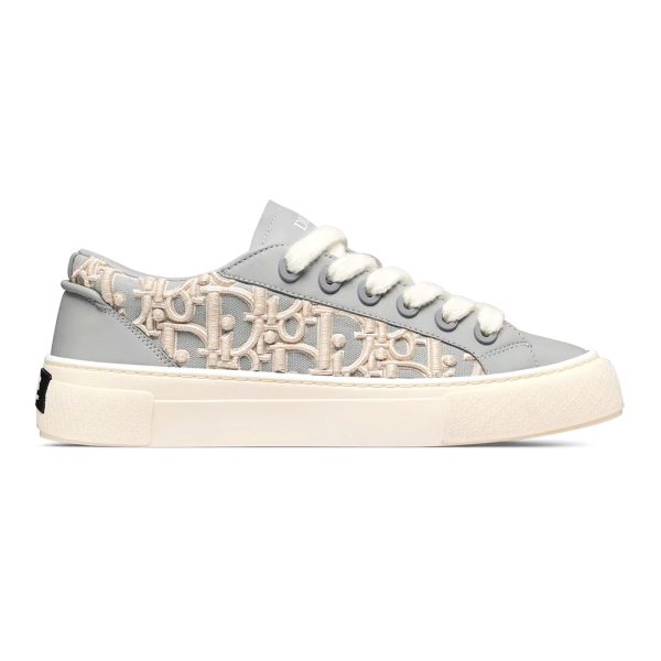 Dior B33 Oblique Raised Embroidery Sneaker Gray