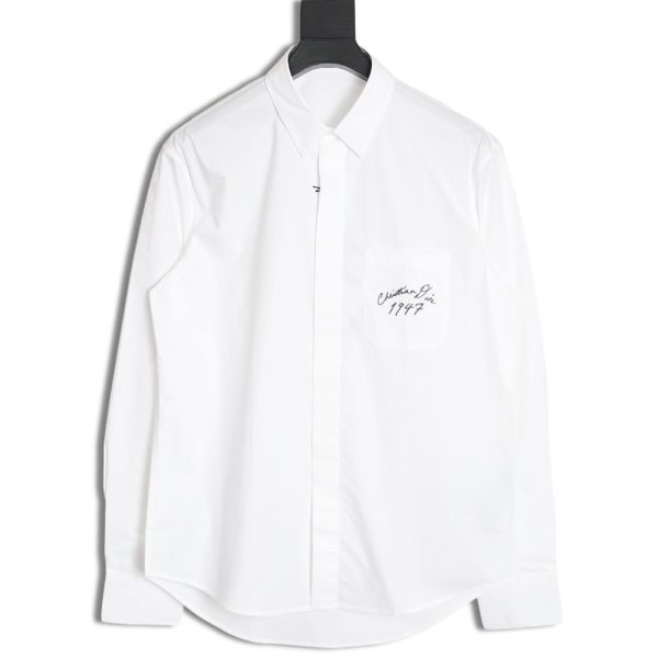 Dior 1947 embroidered long-sleeved shirt