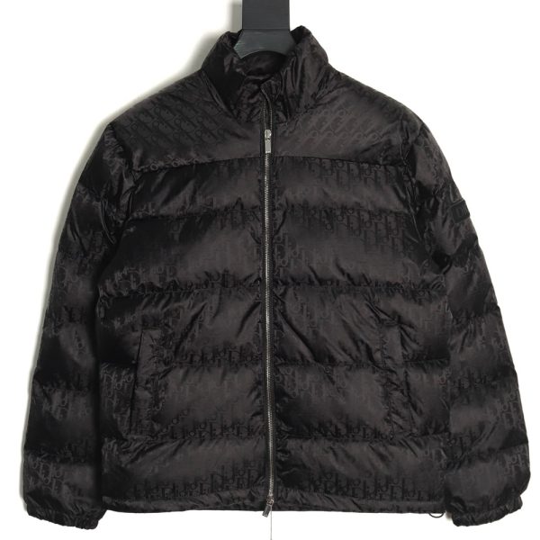Dior full print dark pattern old flower down jacket TSK1