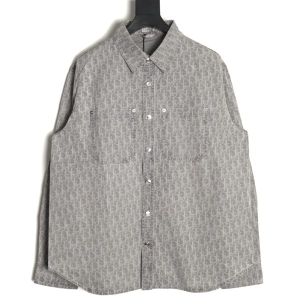 Dior all over printed presbyopia denim shirt