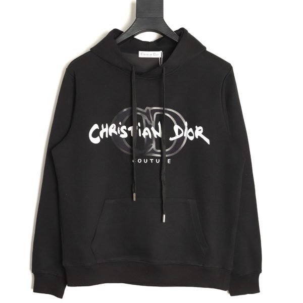 Dior embossed logo hooded sweatshirt