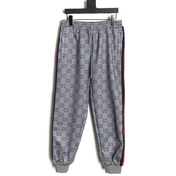 Gucci all over print double G jacquard ribbon trousers
