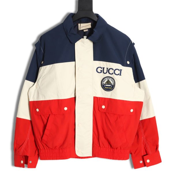 Gucci 2023 Autumn and Winter New Style Contrast Color Casual Two-Wear Vest Jacket