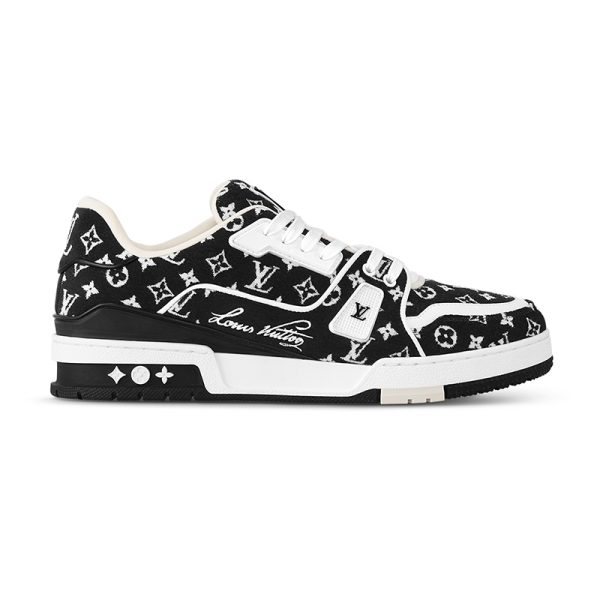 Louis Vuitton Trainer Black Monogram Textile