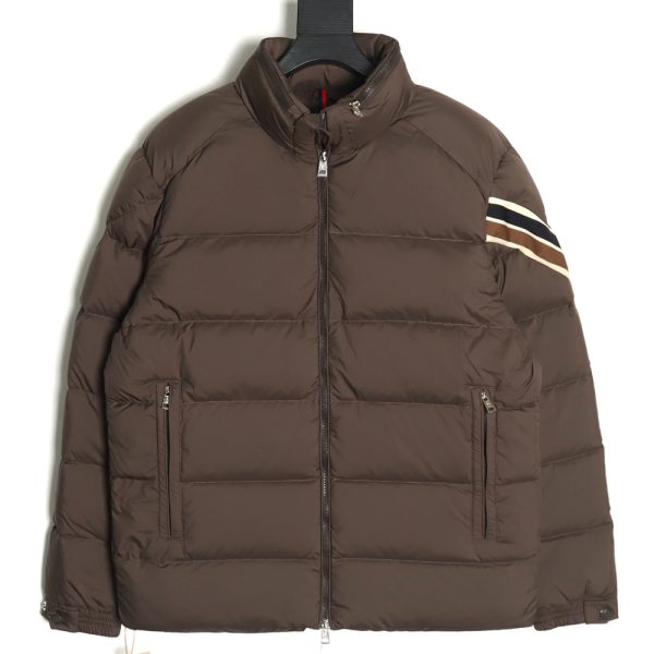 Moncler tricolor trim down jacket tsk1