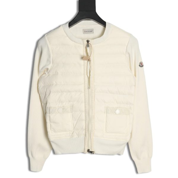 Moncler Women's Knit Double Pocket Down Jacket