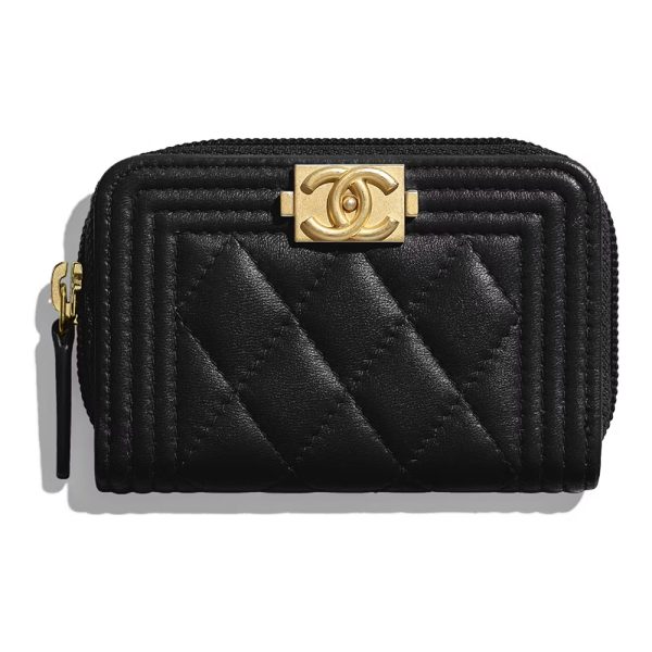 Chanel Boy Zipped Coin Purse Y07659 7.4*11*2cm