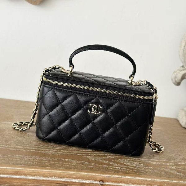 Chanel Vanity Case Bags Black AP2199 17*9.5*8cm