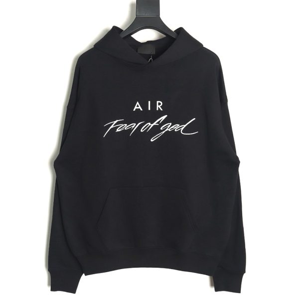 Fear of God essential AIR lettering hoodie TSK1