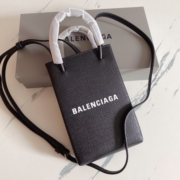 Balenciaga Logo Phone Tote Bags 593826 18*4.5*12cm