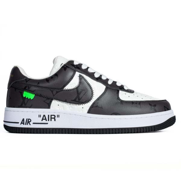 Louis Vuitton & Nike Air Force 1 Virgil Abloh 'Black White'