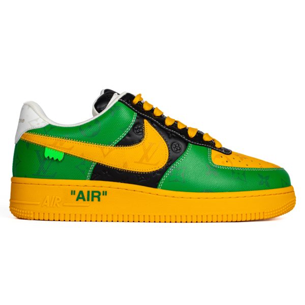 Louis Vuitton & Nike Air Force 1 Virgil Abloh 'Yellow Green '